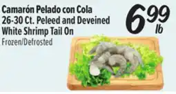 El Super Fresh Peleed and Deveined White Shrimp Tail On offer