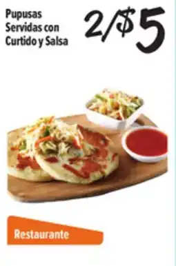 El Super Fresh Pupusas Servidas con Curtido y Salsa offer