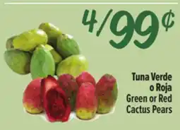 El Super Fresh Green or Red Cactus Pears offer
