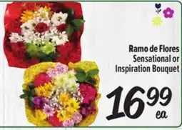 El Super Fresh Ramo de Flores Sensational or Inspiration Bouquet offer
