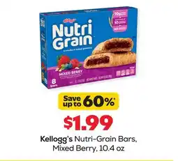 Grocery Outlet Kellogg's Nutri-Grain Bars, Mixed Berry offer