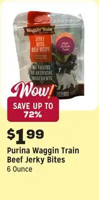 Grocery Outlet Waggin Train Beef Jerky Bites offer