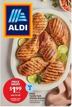 Aldi Fresh Family Pack Chicken Breasts offer