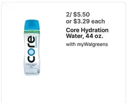 Walgreens Core Hydration Water offer