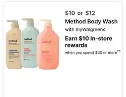 Walgreens Method Body Wash offer