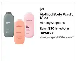 Walgreens Method Body Wash offer