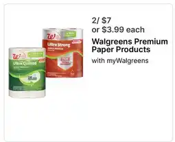 Walgreens Walgreens Premium Paper Products offer