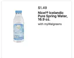 Walgreens Nice! Icelandic Pure Spring Water offer