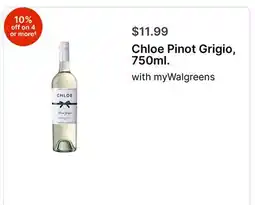 Walgreens Chloe Pinot Grigio, 750ml offer