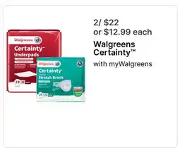 Walgreens Walgreens Certainty offer