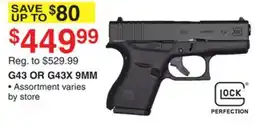 Dunham's Sports GLOCK G43 OR G43X 9MM offer