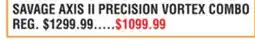Dunham's Sports SAVAGE AXIS II PRECISION VORTEX COMBO offer