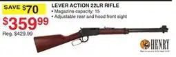 Dunham's Sports LEVER ACTION 22LR RIFLE offer