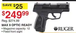 Dunham's Sports RUGER MAX 9 OPTIC READY offer