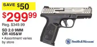 Dunham's Sports SMITH & WESSON SD 2.0 9MM OR 40S&W offer