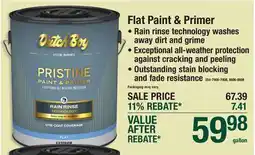 Menards Flat Paint & Primer offer