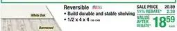 Menards Reversible Prefinished offer