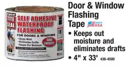 Menards Door & Window Flashing Tape offer