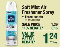 Menards Soft Mist Air Freshener Spray offer
