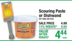 Menards Scouring Paste or Dishwand offer