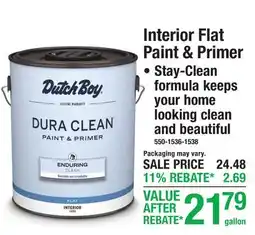 Menards Interior Flat Paint & Primer offer