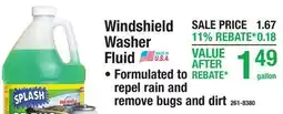 Menards Windshield Washer Fluid offer