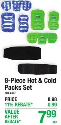 Menards 8-Piece Hot & Cold Packs Set offer