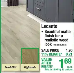 Menards Lecanto Waterproof Vinyl Plank offer