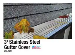 Menards 3' Stainless Steel Gutter Cover offer