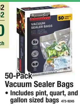 Menards 50-Pack Vacuum Sealer Bags offer