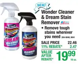 Menards Wonder Cleaner & Dream Stain Remover offer