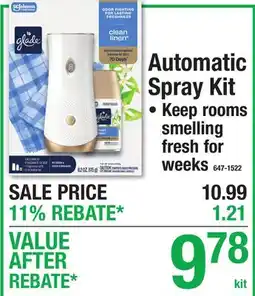 Menards Automatic Spray Kit offer