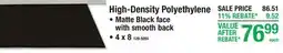 Menards High-Density Polyethylene Moisture-Resistant offer