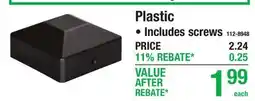 Menards 4 x 4 Post Caps Plastic offer