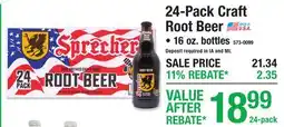 Menards 24-Pack Craft Root Beer Beverages offer