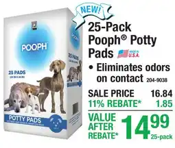Menards 25-Pack Pooph Potty Pads offer