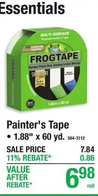Menards Painter's Tape offer