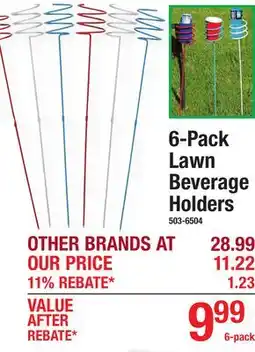 Menards 6-Pack Lawn Beverage Holders offer