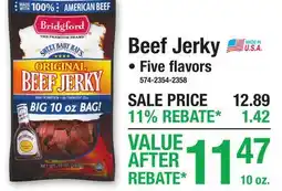 Menards Beef Jerky offer