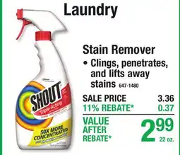 Menards Stain Remover Laundry offer