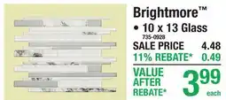 Menards Brightmore 10 x 13 Glass offer
