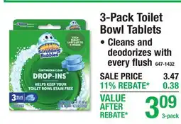 Menards 3-Pack Toilet Bowl Tablets Bathroom Cleaners offer