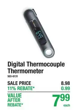 Menards Digital Thermocouple Thermometer offer