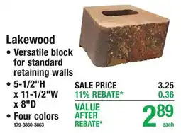 Menards Lakewood Retaining Wall Blocks offer