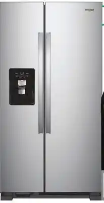 Menards Whirlpool 21.4 cu. ft. Side-by-Side Refrigerator offer