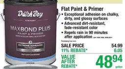 Menards Dutch Boy Flat Paint & Primer offer