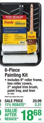 Menards Purdy 6-Piece Painting Kit offer