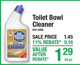 Menards Toilet Bowl Cleaner offer