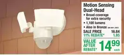 Menards Outdoor Security Motion Sensing Dual-Head offer