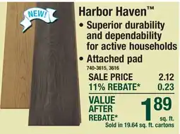 Menards Harbor Haven Waterproof Laminate Flooring offer
